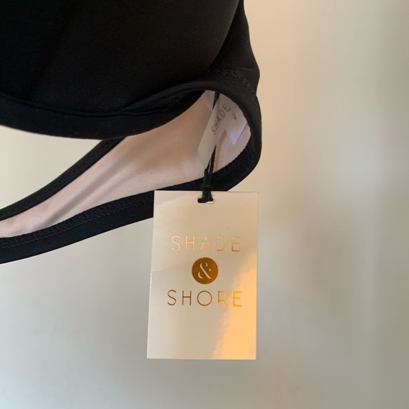 NWT Shade & Shore High Neck Halter Cutout Swim Top - Picture 7 of 7